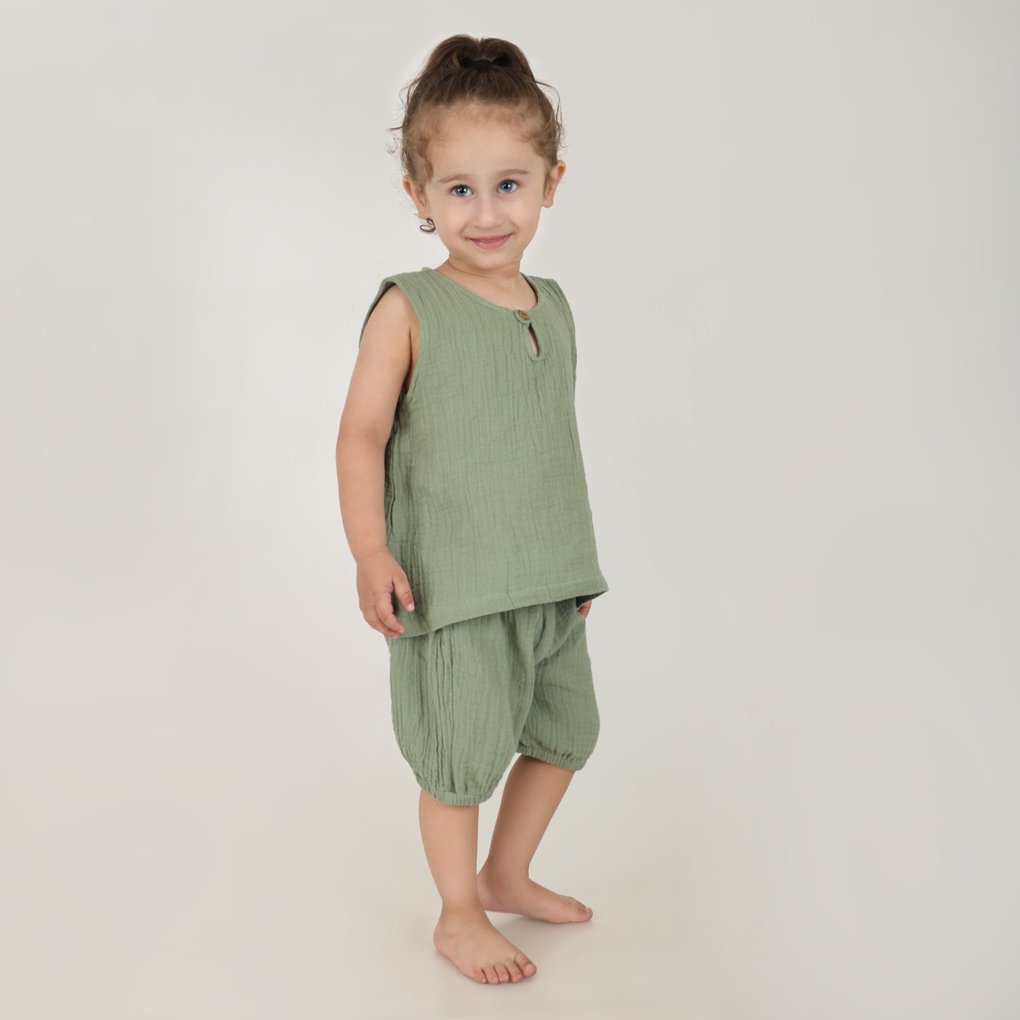 Cloudsoft Muslin Set- Sage Green