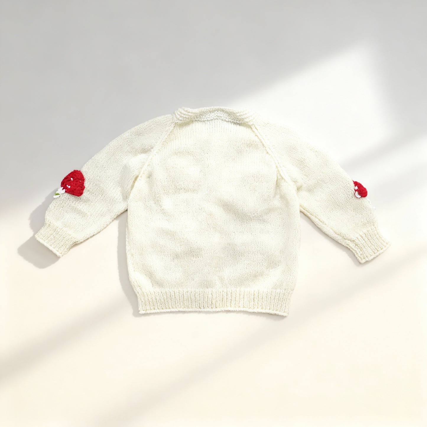 Hand Knitted Cardigan - Mushroom Meadow