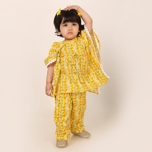 Sunshine Kaftan Set - Sunbeam Yellow