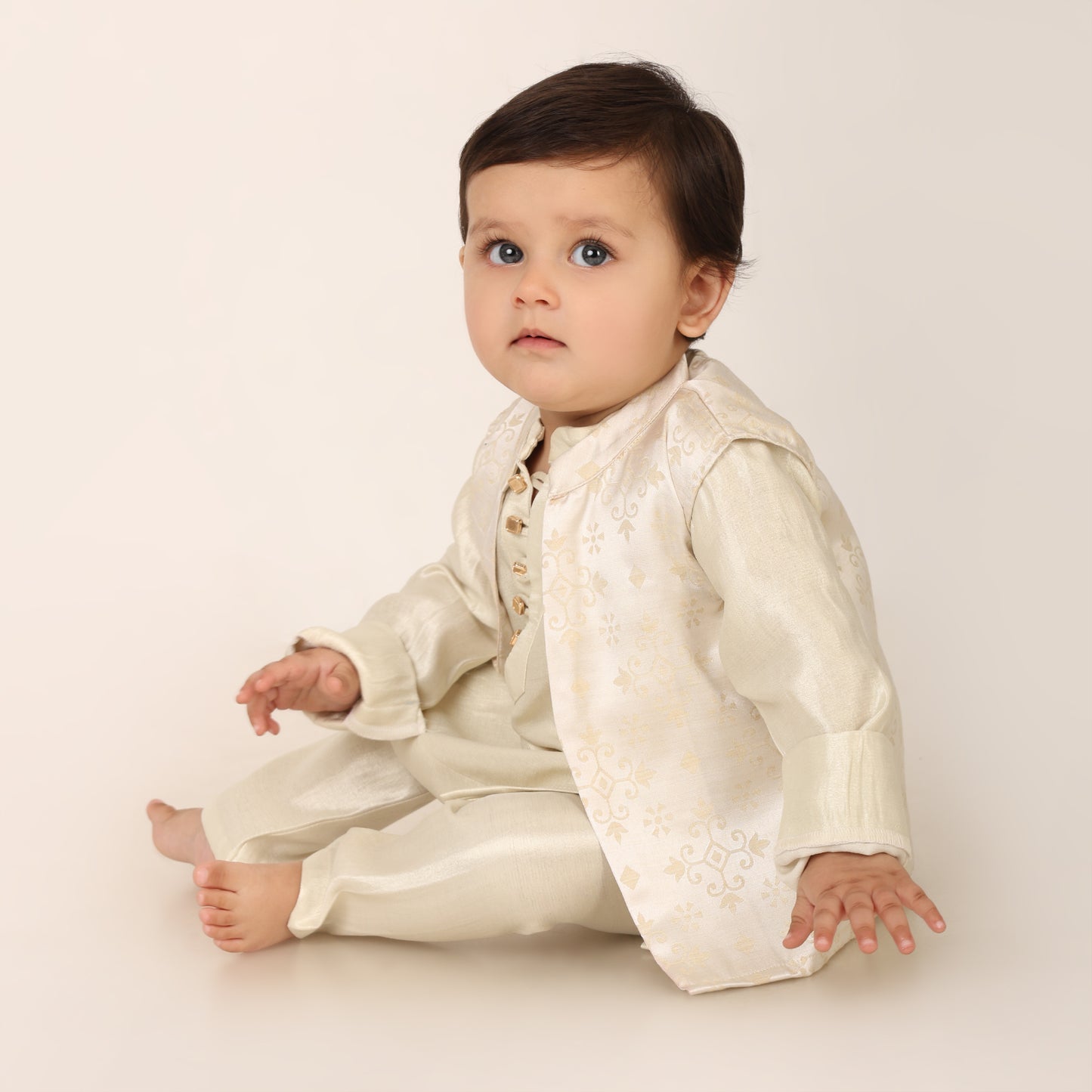 Shehzada Classic Set - Cream