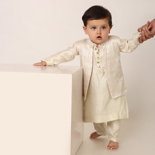 Shehzada Classic Set - Cream