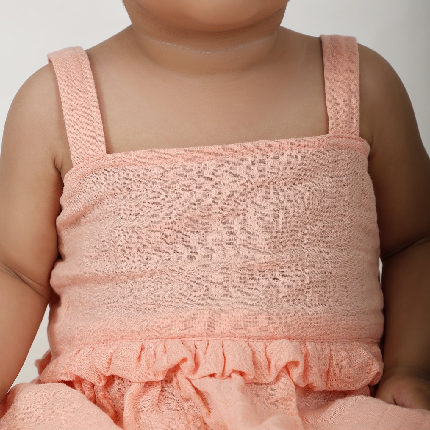 Ruffle Lounge Set Set- Soft Peach