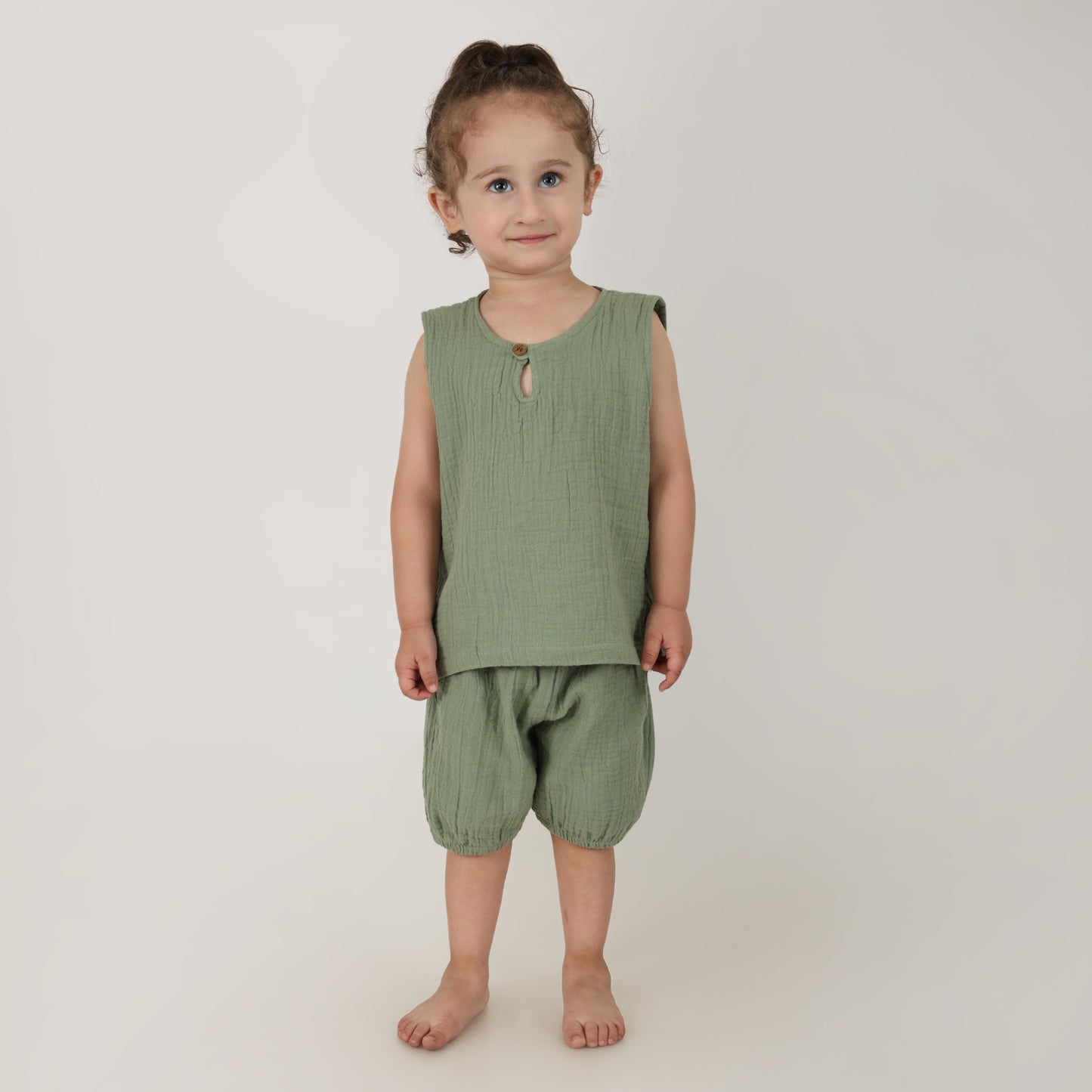 Cloudsoft Muslin Set- Sage Green