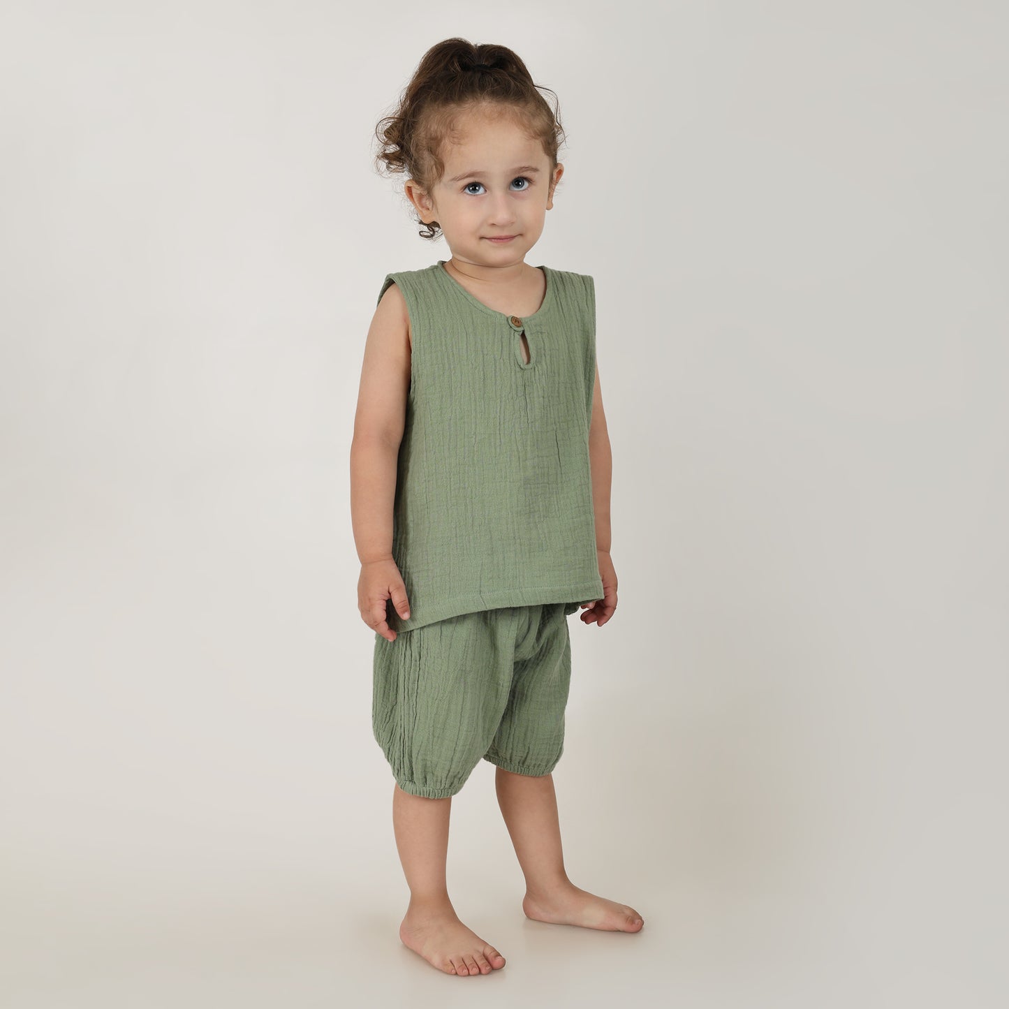 Cloudsoft Muslin Set- Sage Green