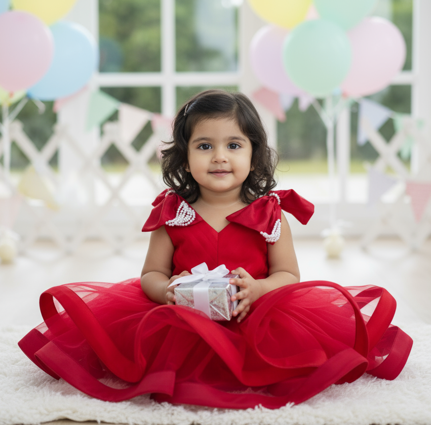 Cherry Pop Tulle Dress - Scarlet Rose