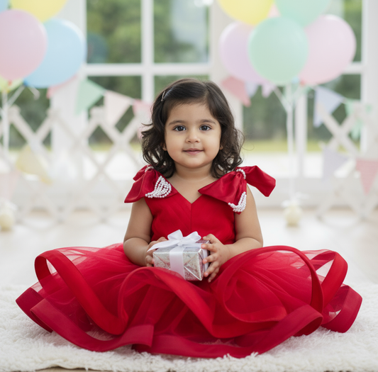 Cherry Pop Tulle Dress - Scarlet Rose