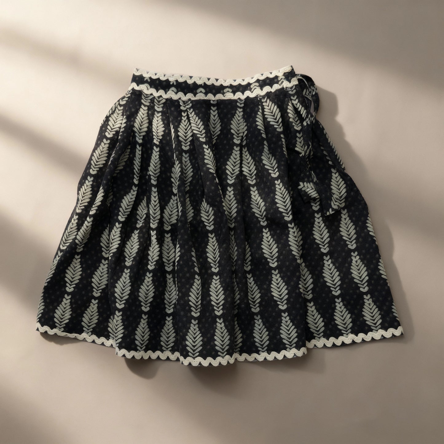 Twilight Fern Cotton Set - Midnight Black