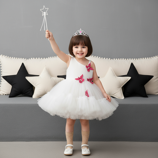 Flutter Fairy Tulle Dress - White