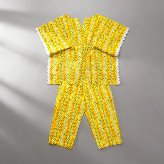 Sunshine Kaftan Set - Sunbeam Yellow