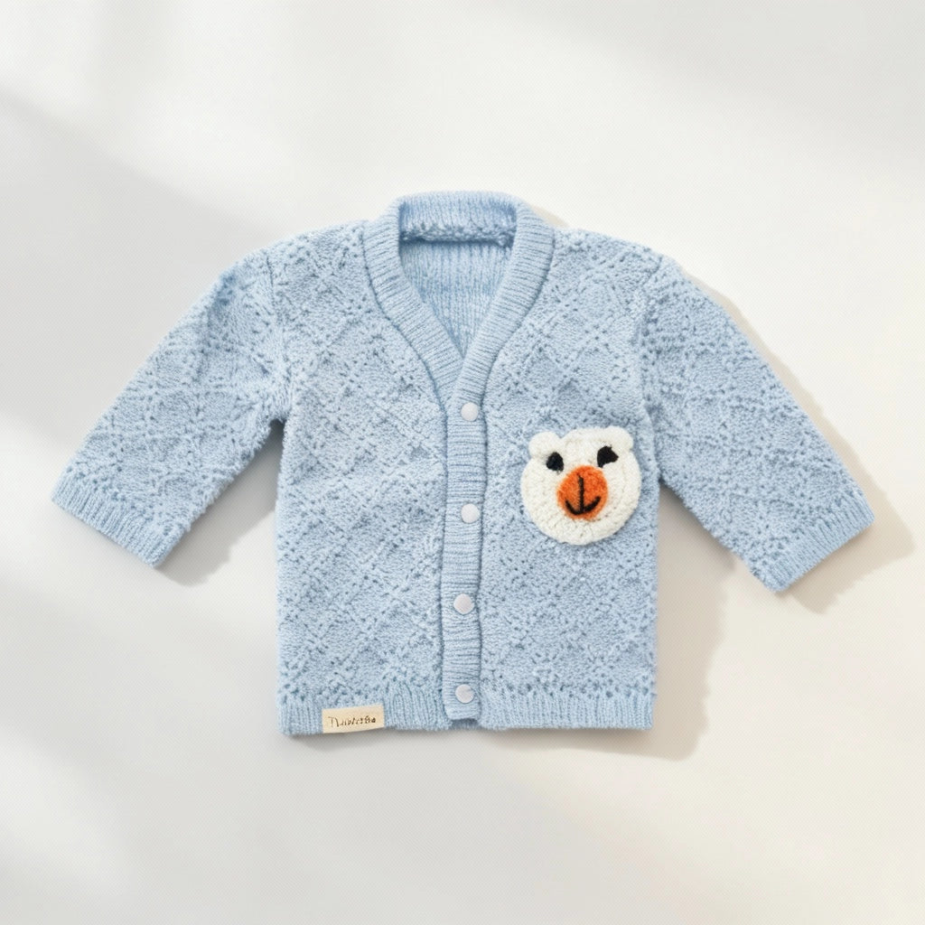 Teddy Sweater Set - Soft Blue