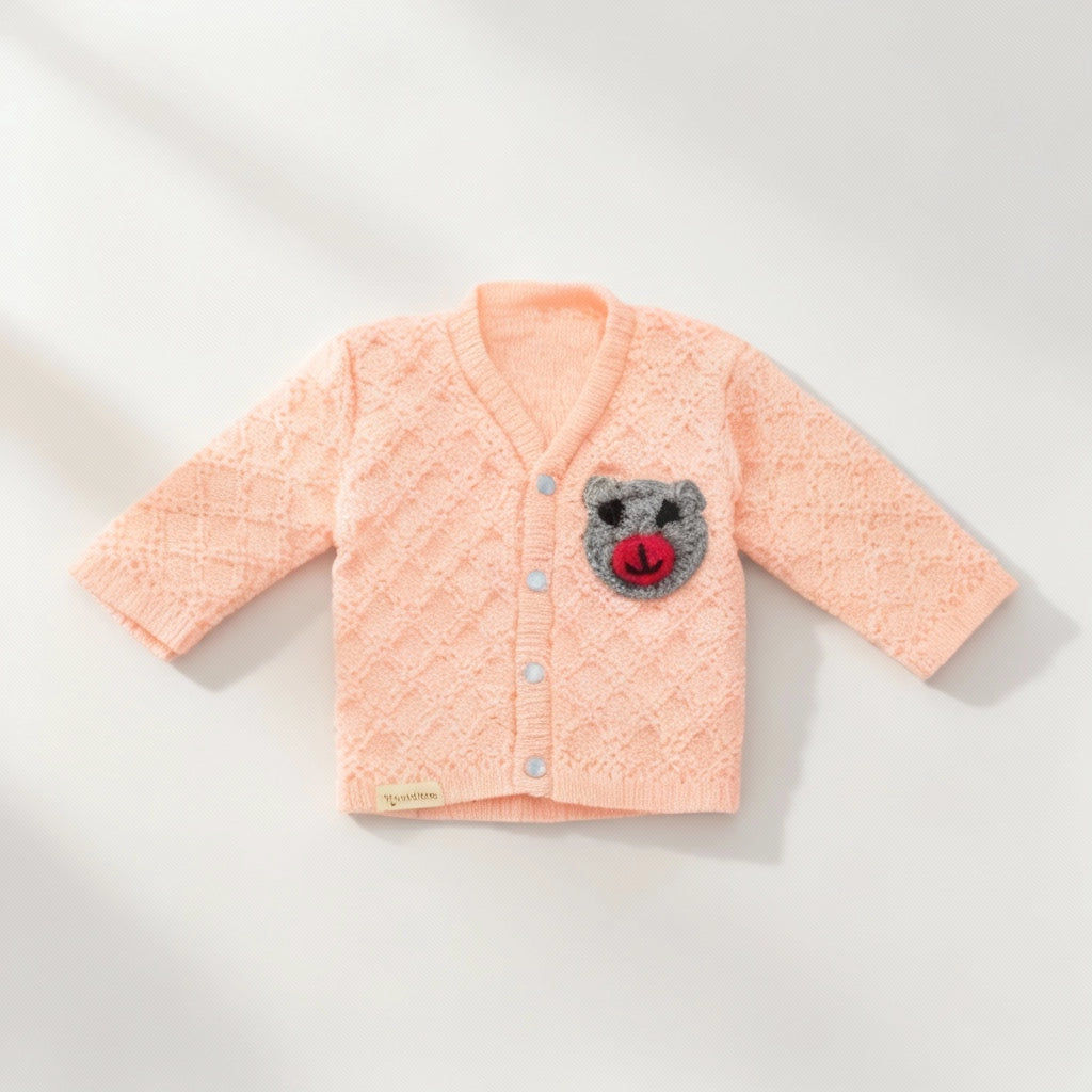 Teddy Sweater Set - Peach Whisper