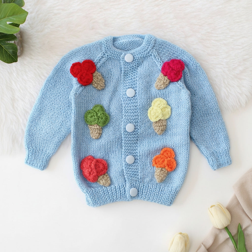 Hand Knitted Cardigan - Scoops of Joy