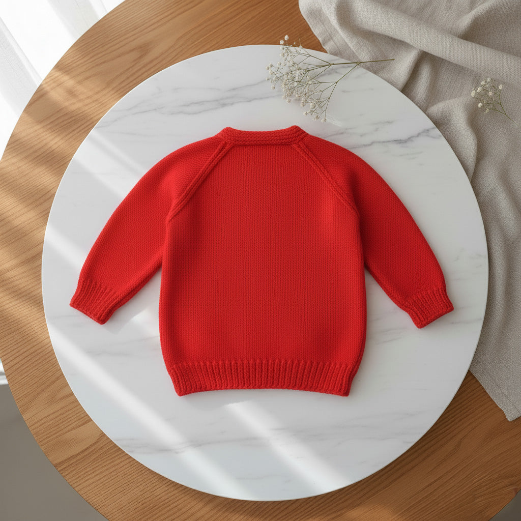 Hand Knitted Cardigan - Heartfully Yours