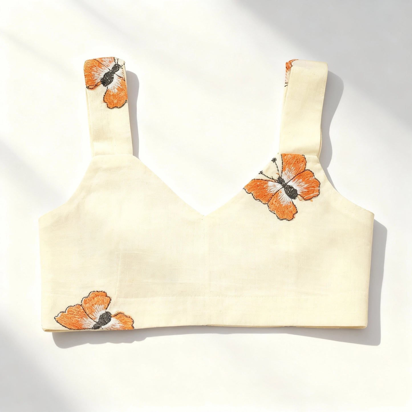 Butterfly Bloom Cotton Set - Beige