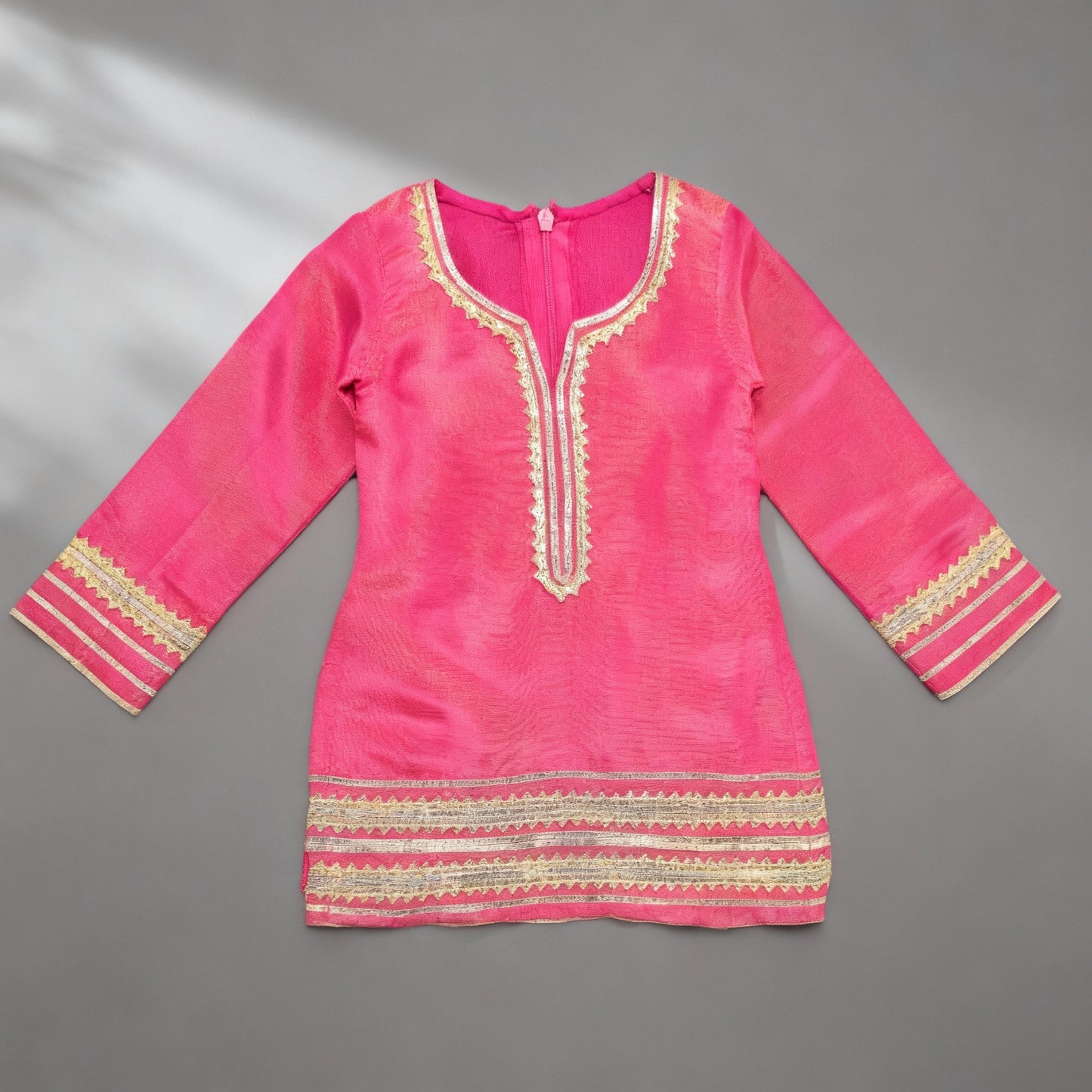 Gul Bahaar Kurta Set - Fuschia Pink