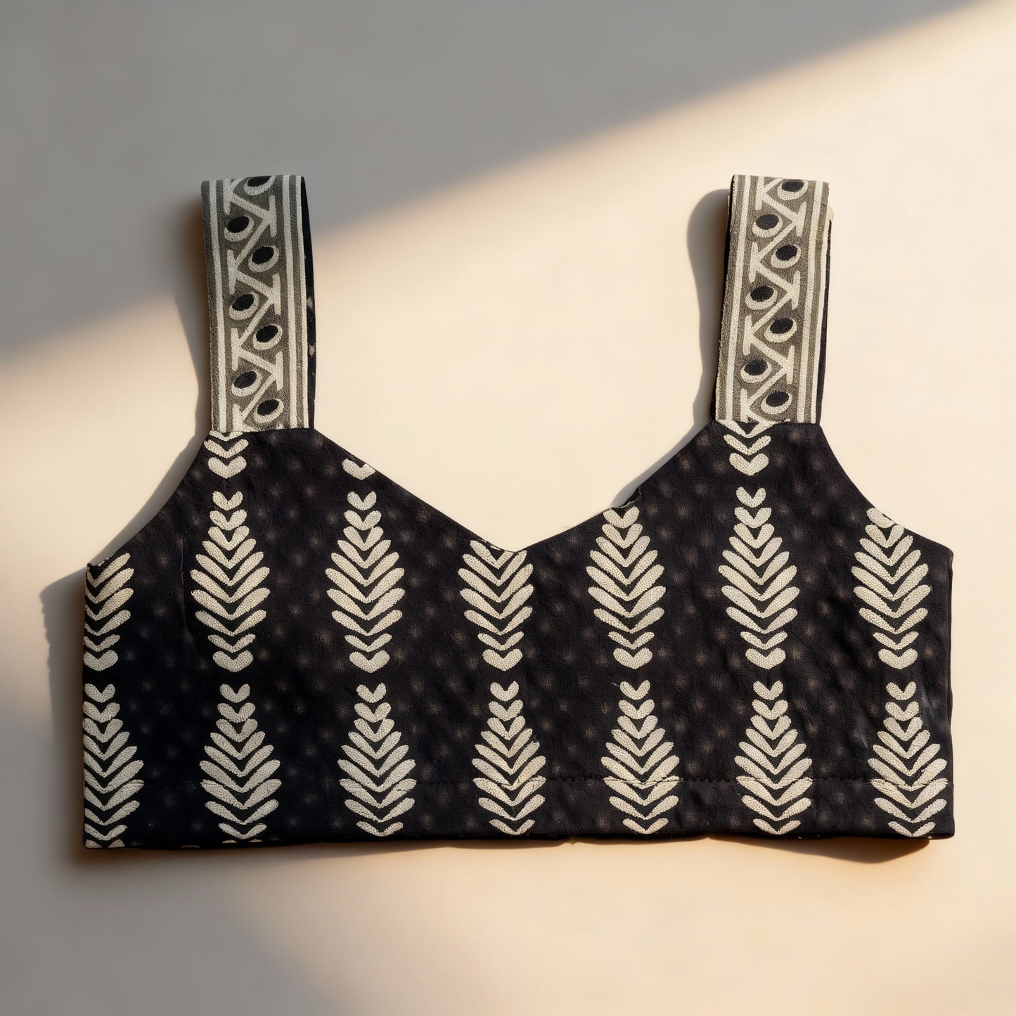 Twilight Fern Cotton Set - Midnight Black